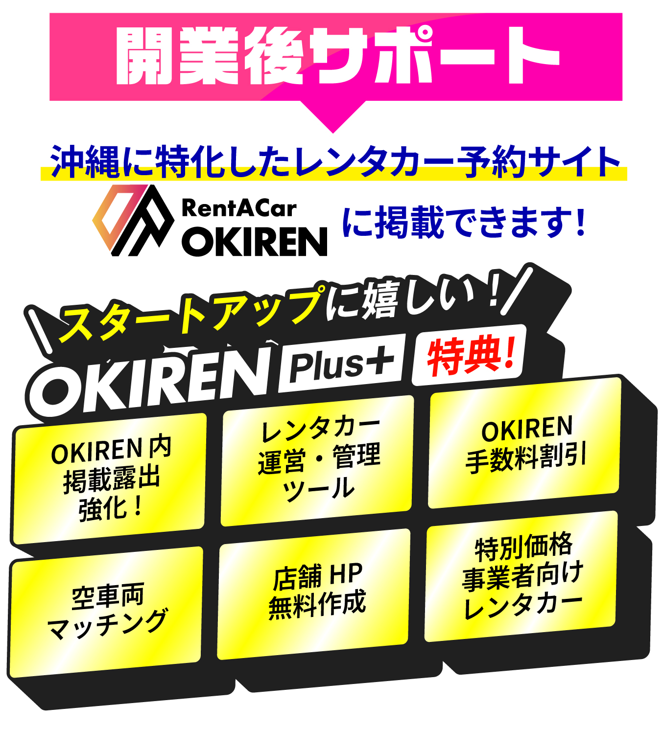 OKIREN Plus 開業後サポート特典